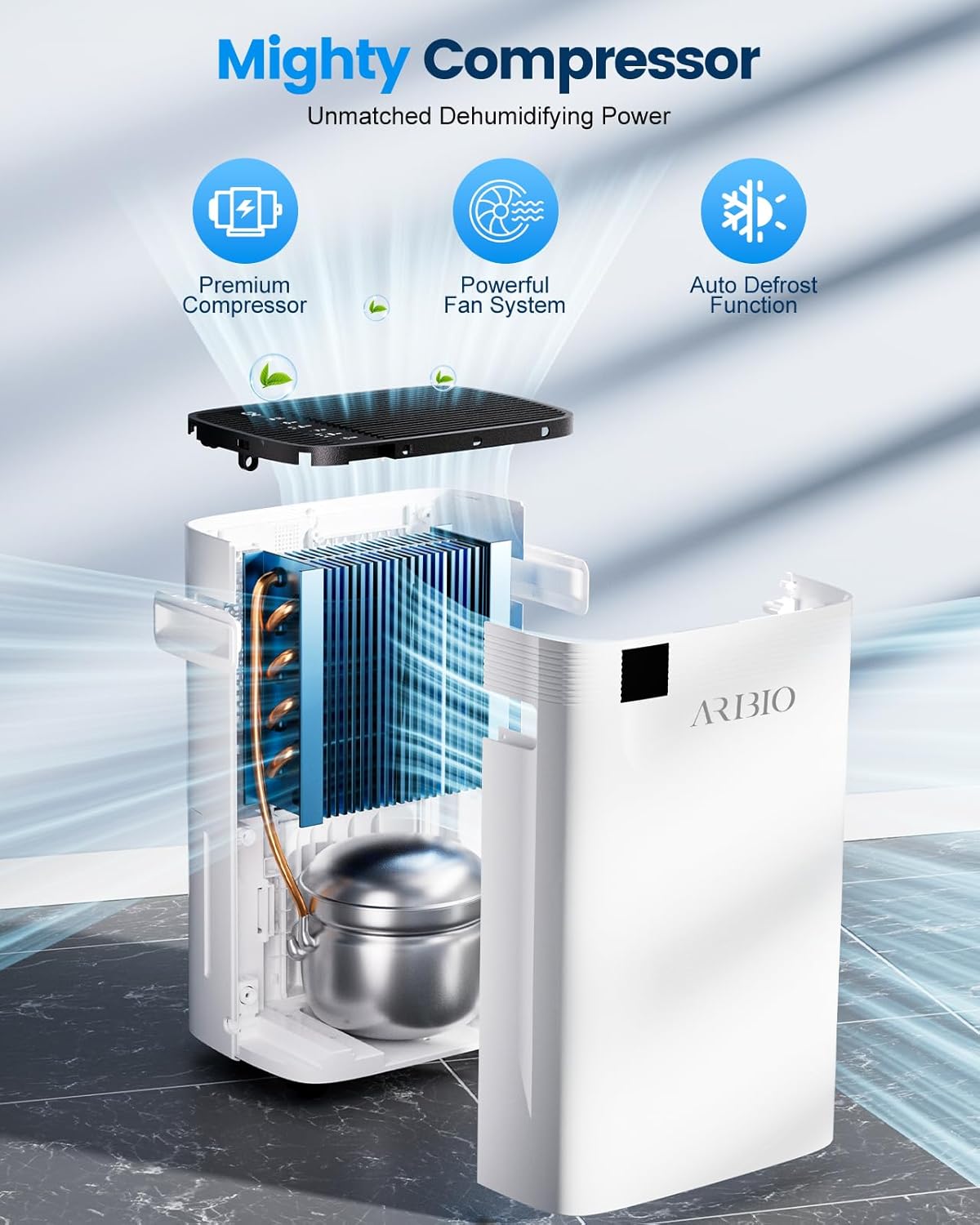 ARIBIO 20L/Day Dehumidifier for Home - Image 6